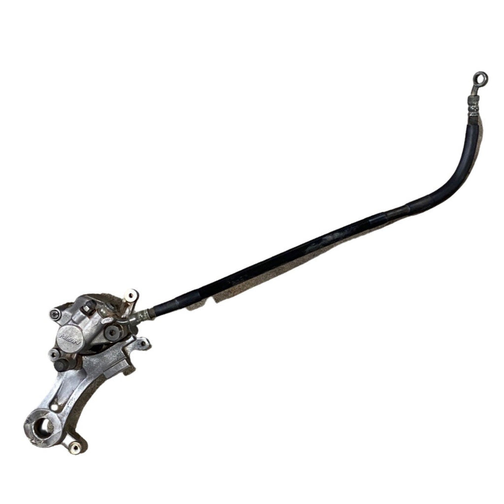 2005 Yamaha YZ450F OEM Rear Brake Caliper Pads & Brake Line 1C3-2580W-00-000