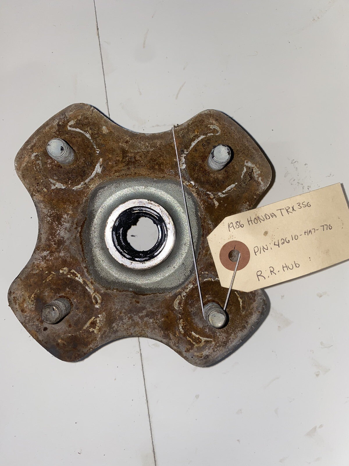 1986-88 Honda Fourtrax 350 OEM Right Rear Hub Assembly0