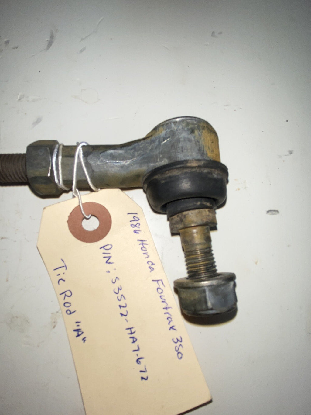 1986 Honda Fourtrax 350 OEM Tie Rod “A” 53522-HA7-6721