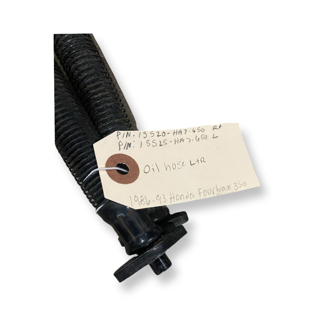 1986-1989 Honda Fourtrax Foreman 350 OEM Oil Cooler Lines 15520-HA7-6502