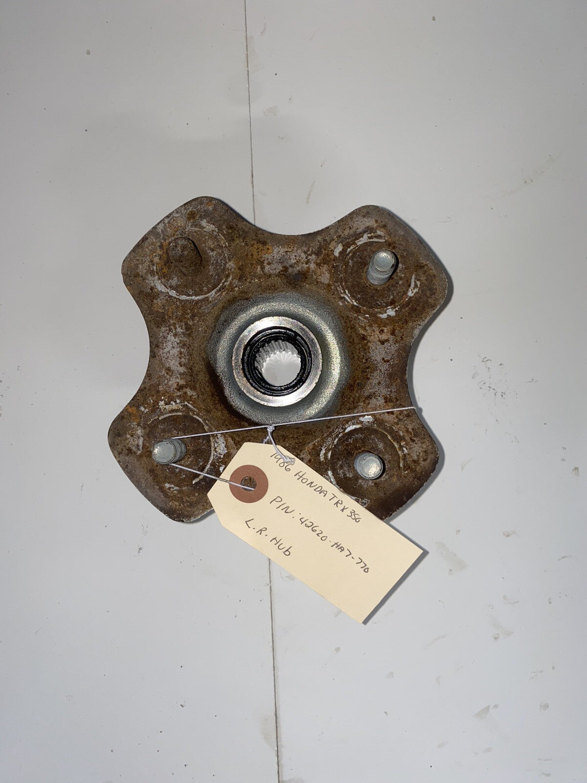 1986-88 Honda Fourtrax 350 OEM Left Side Rear Hub Assembly0