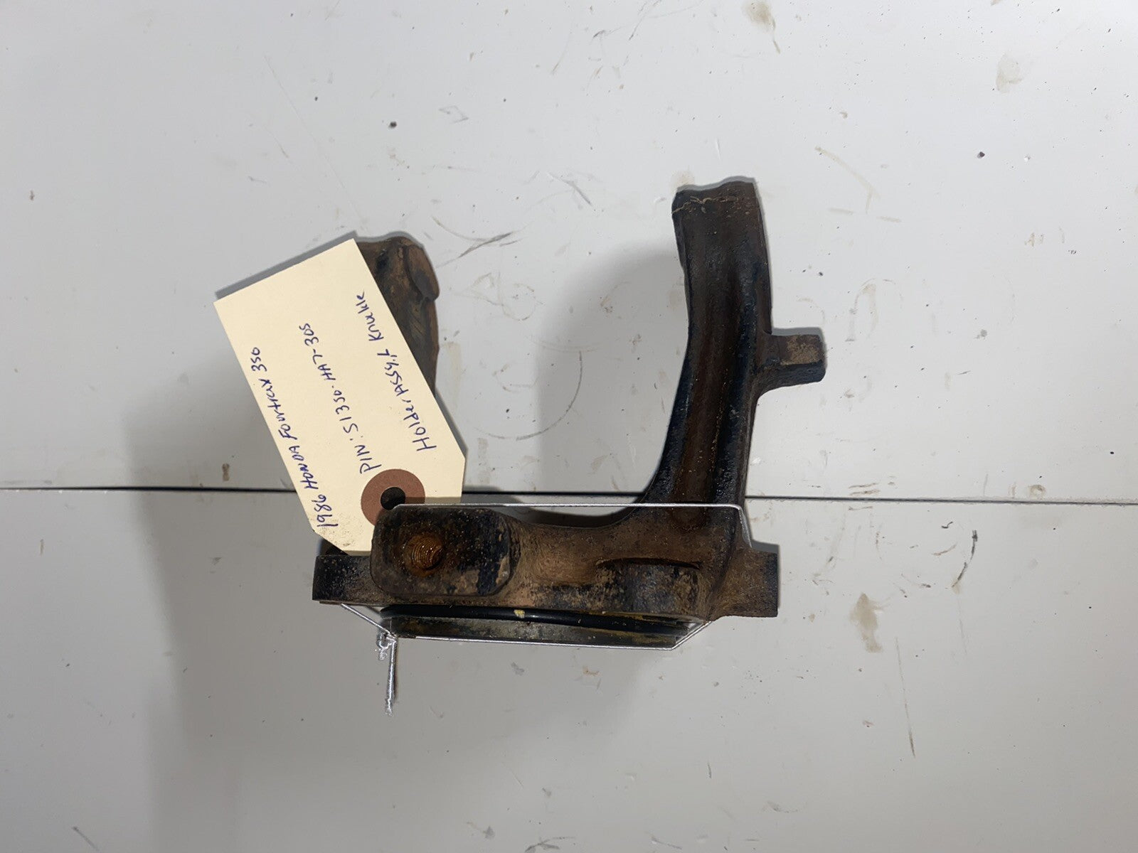 1986 Honda Fourtrax 350 OEM Left Side Knuckle Holder0