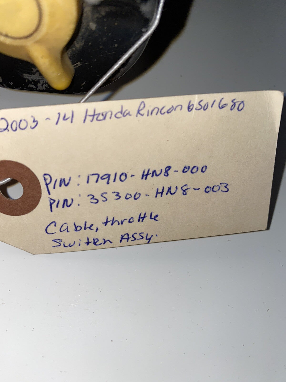 2003-14 Honda Rincon 650/680 OEM Throttle Cable With Lever & AUTO/ESP Selector3