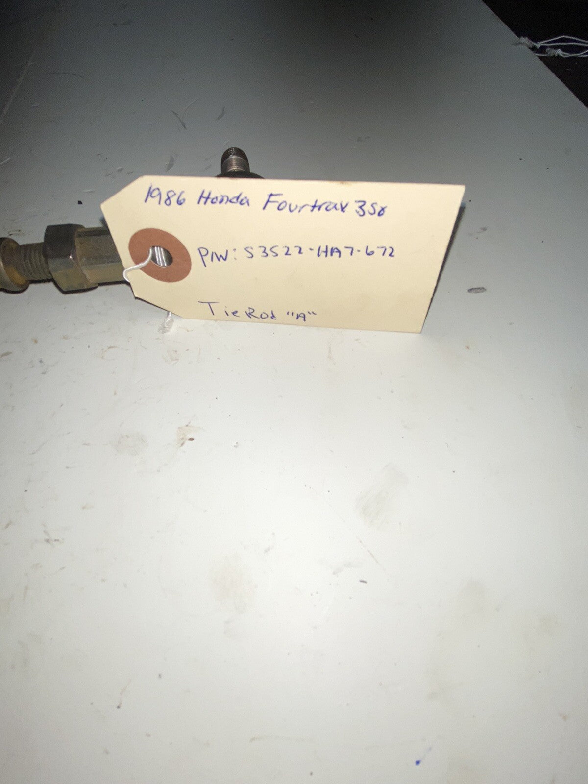 1986 Honda Fourtrax 350 OEM Tie Rod “A” TRX 350 53522-HA7-6721